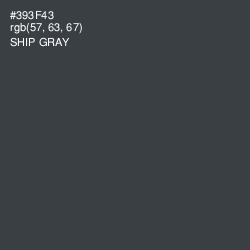 #393F43 - Ship Gray Color Image